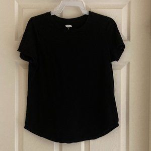 2 For $10 / Old Navy Women's "Everywear" Crew-Neck T-Shirt Medium Tall Black